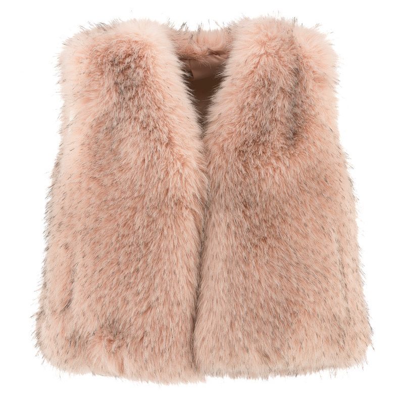 Alex Max Faux Fur Gilet Pink AMY-GE179 main