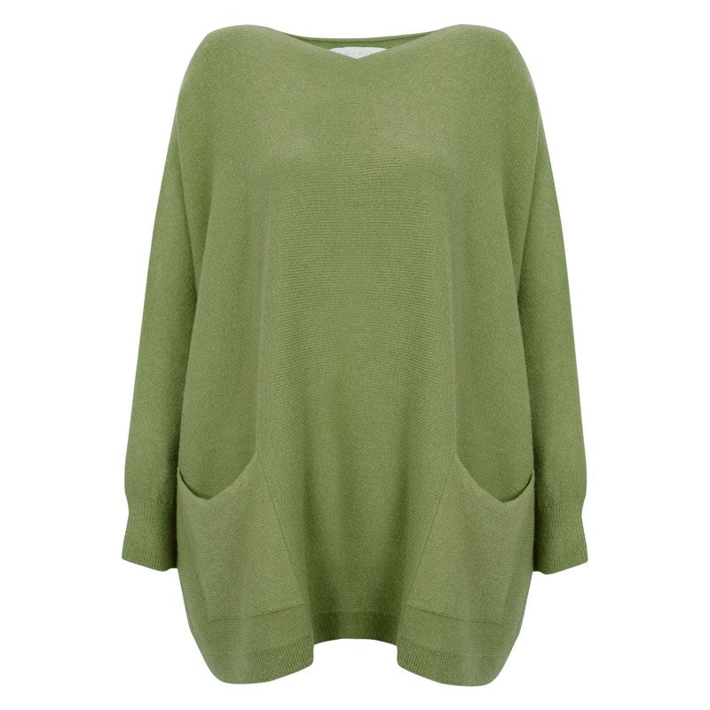 Amazing Woman Caryf X 2 Pockets Oversized Jumper Apple front