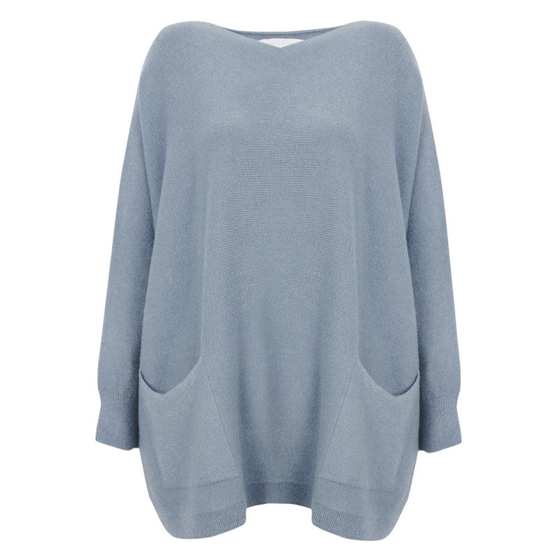 Amazing Woman Caryf X 2 Pockets Oversized Jumper Cloud front