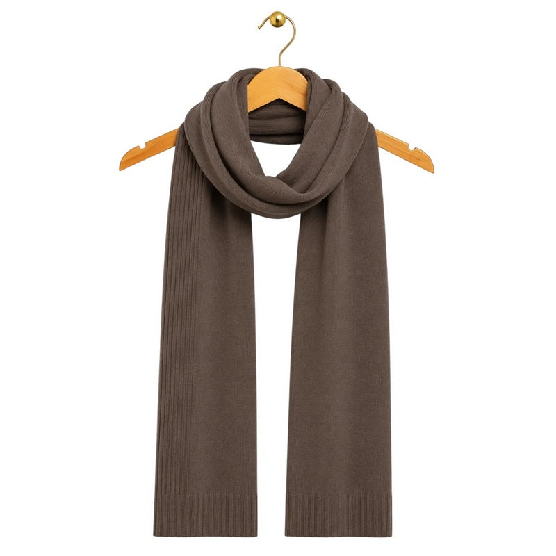 Amazing Woman Clothing Rio Ribbed Edged Scarf Slate