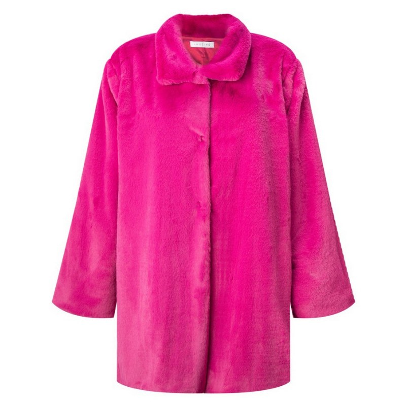 Amazing Woman Cosy Faux Fur Jacket Magenta