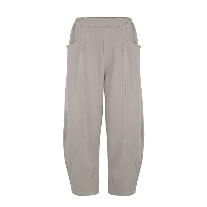 Amazing Woman Gina Jersey Bubble Trousers Fango front