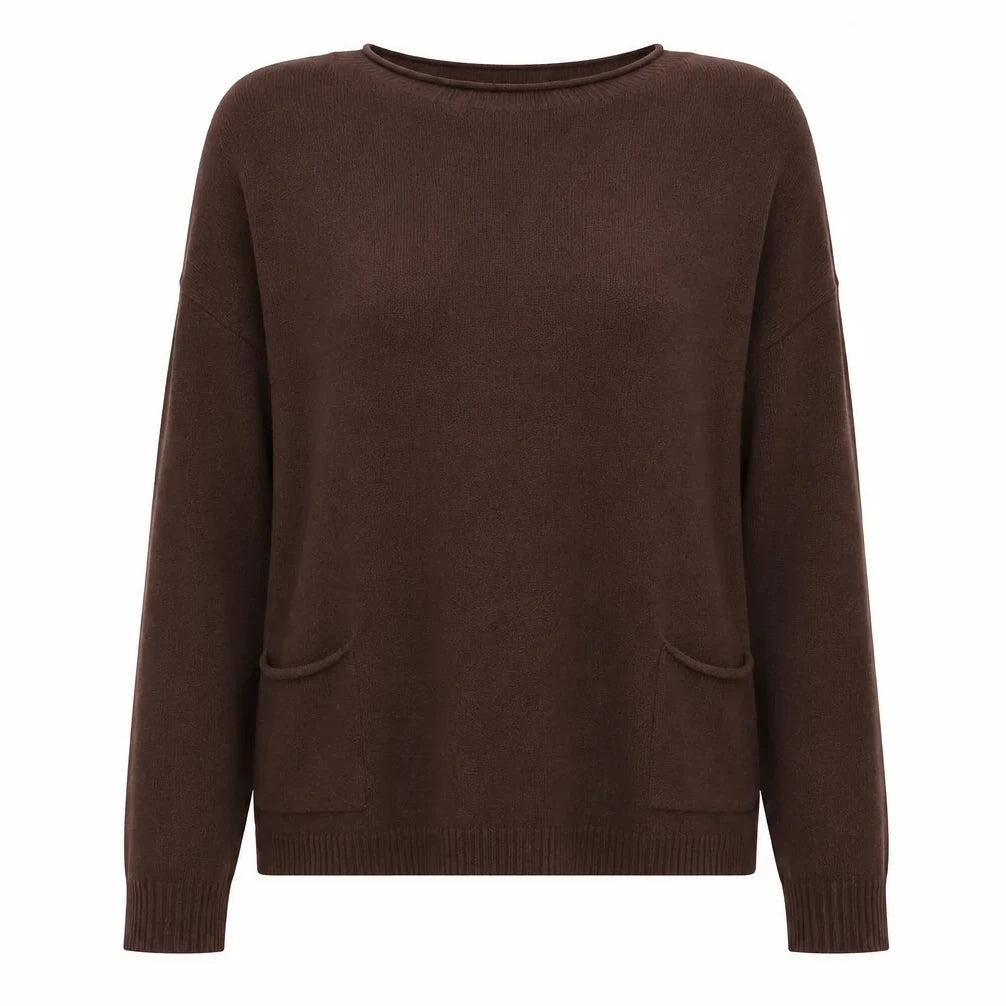 Amazing Woman Jodie Jumper Maron Espresso front