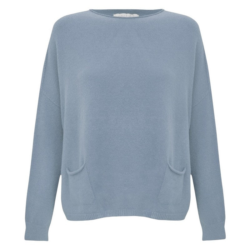 Amazing Woman Jodie Round Neck Jumper Cloud front
