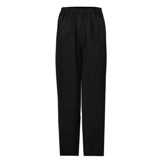 Amazing Woman Odie Tapered Linen Trousers Black front