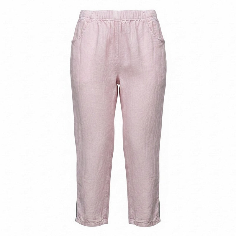 Amazing Woman Orla Linen Trousers Rose Pink front