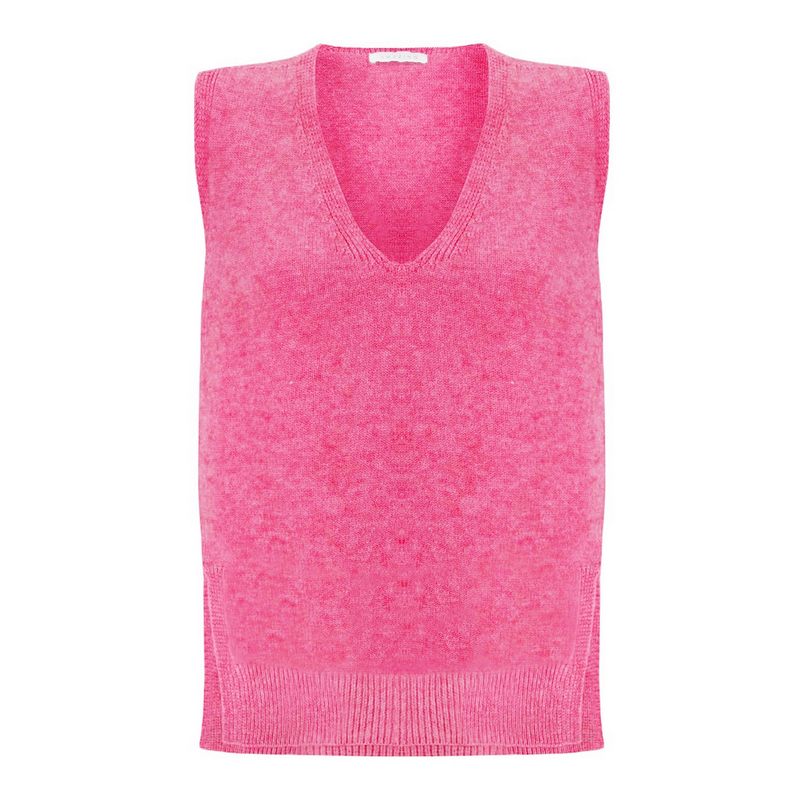Amazing Woman Pixie V-Neck Knitted Tank Azelea Pink main