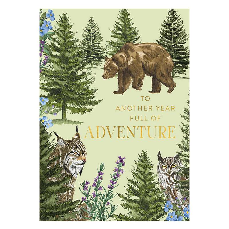 Another Year Full of Adventure Boreal Forest Card HA08 front