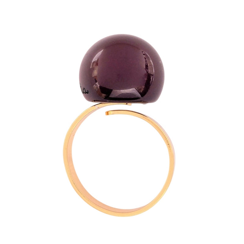 Antura Small Balloon Ring in Plum AAJ93095 flat