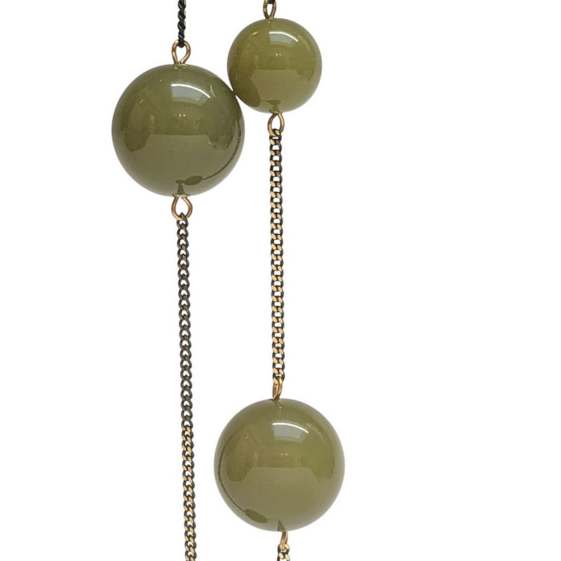Antura Balloon Drop Necklace Moss ACH10015 detail