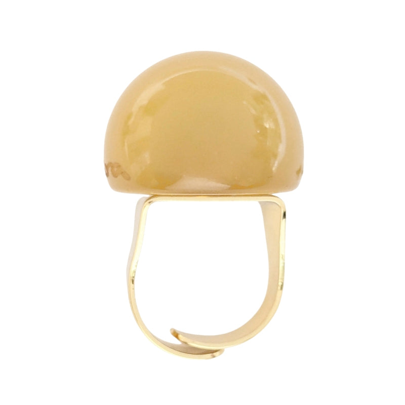 Antura Large Balloon Ring in Custard AAJ93013 flat