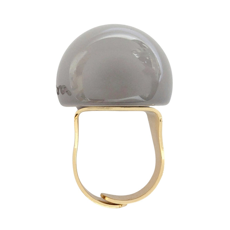 Antura Large Balloon Ring in Smoke AAJ93013 flat