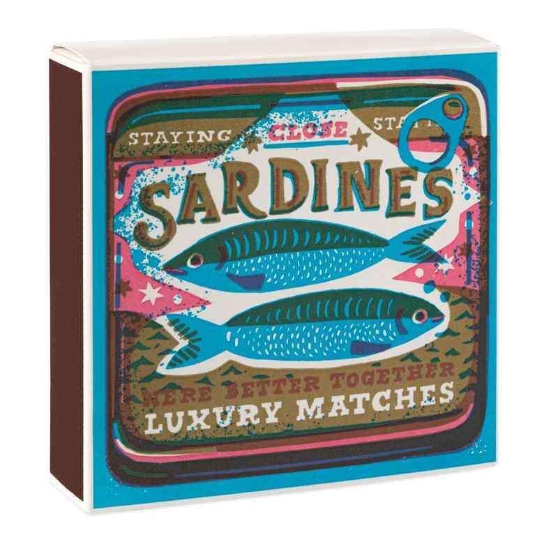 Archivist Gallery Better Together Sardines Luxury Matches B307 front angle