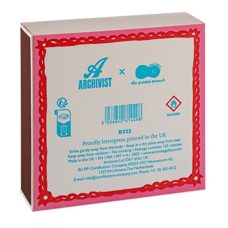 Archivist Gallery Burning Bright Matches B322 back angle