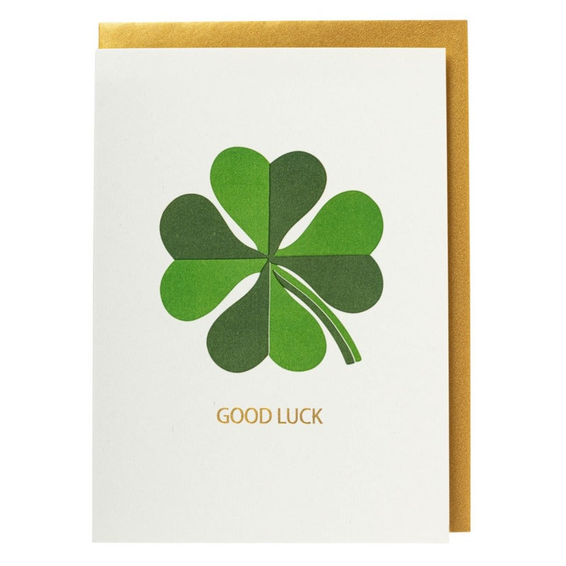Archivist Gallery Good Luck Clover Card QP657 front