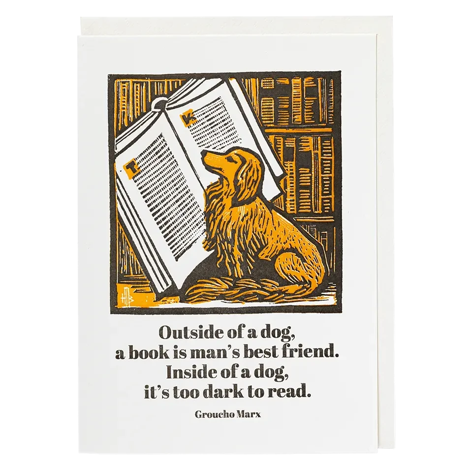 Archivist Gallery Outside Of A Dog Card QP631 front