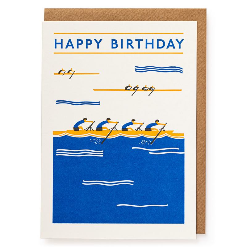 Archivist Gallery Rowers Birthday Card QP386