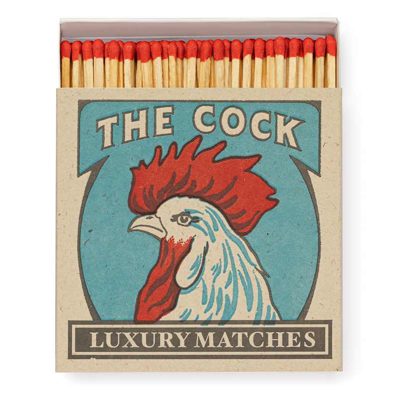 Archivist Gallery The Cock Luxury Matches B107 box open