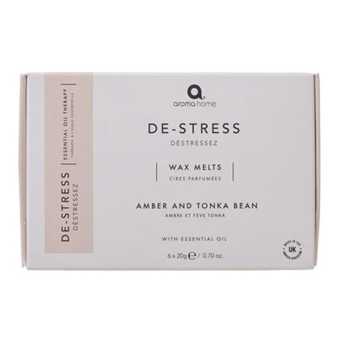 Aroma Home's De-Stress Wax Melts AH0051DS box front