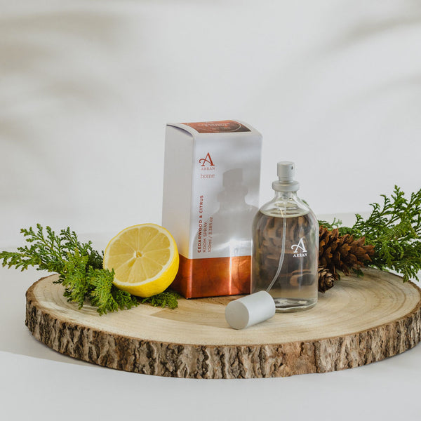 Arran Aromatics Cedarwood & Citrus Room Spray HOM020 lifestyle