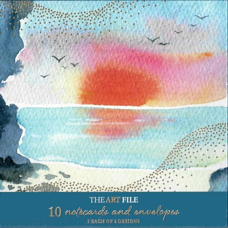 Art File 10 Notecards Natural Phenomenon Landscapes WAE03 back