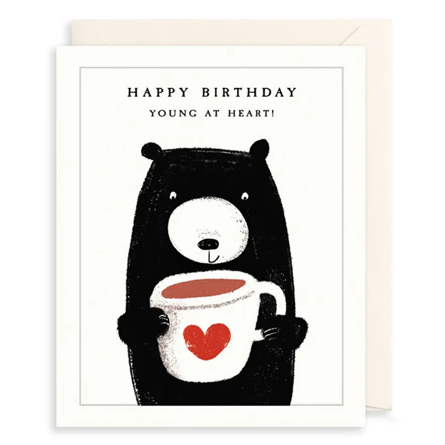 Art File Bear and Tea Mug Birthday Card BE48 front