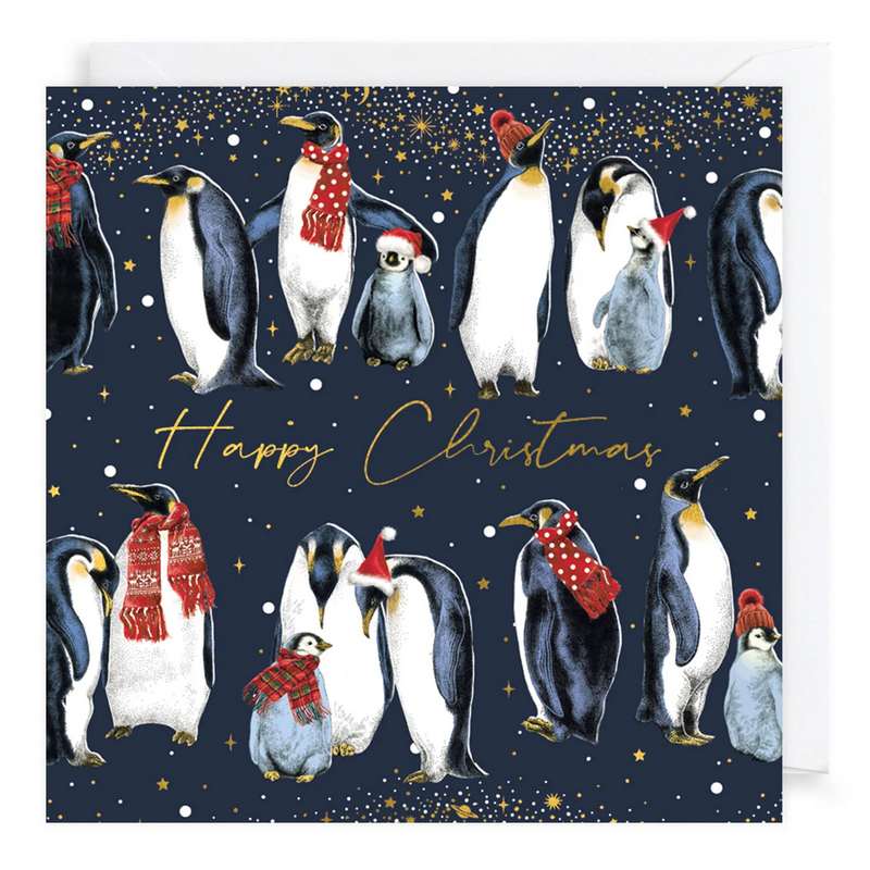 Art File Christmas Cards 10 Pack Penguins WAX107 Style 2