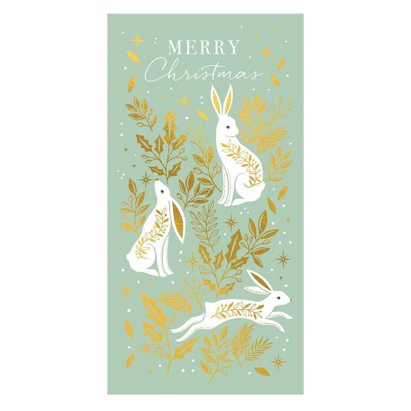Art File Christmas Money Wallet White Hare WW79 main