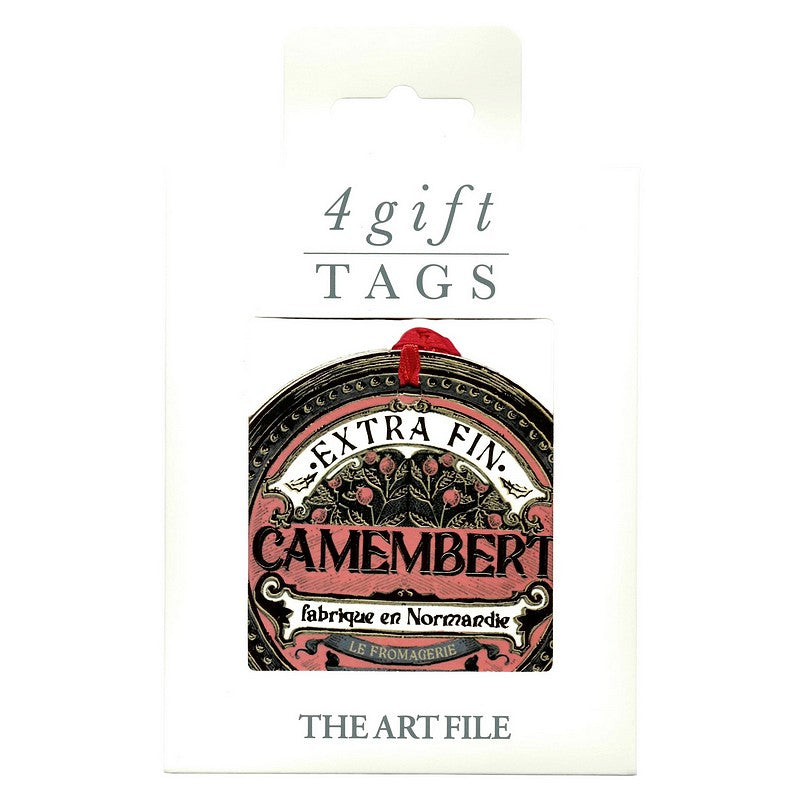 Art File Penny Lane Christmas Tags x4 Camembert TAGX28 package