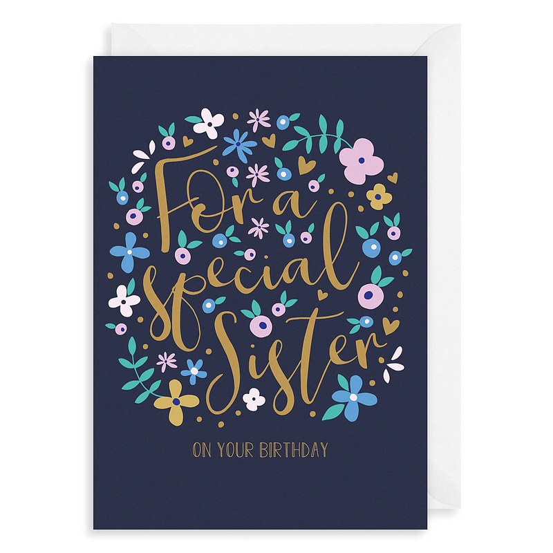 Art File Special Sister Birthday Card AFR59 front