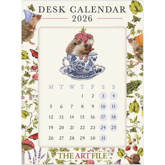 Art File Tale & Ivy Desk Calendar 2026 front