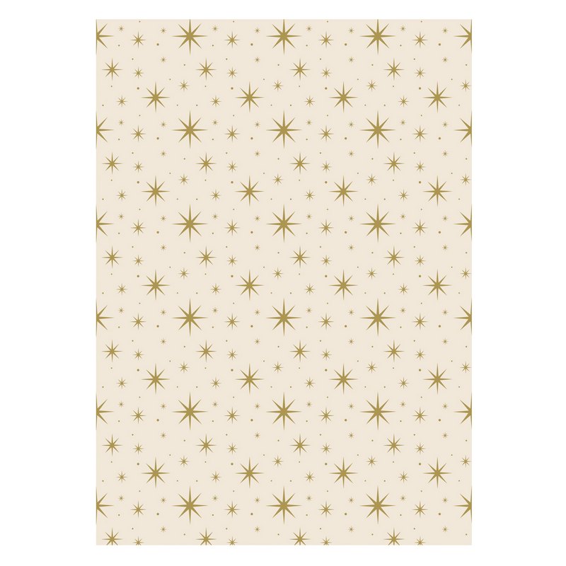 Art File Tissue Paper Golden Stars on Cream TISX20 main