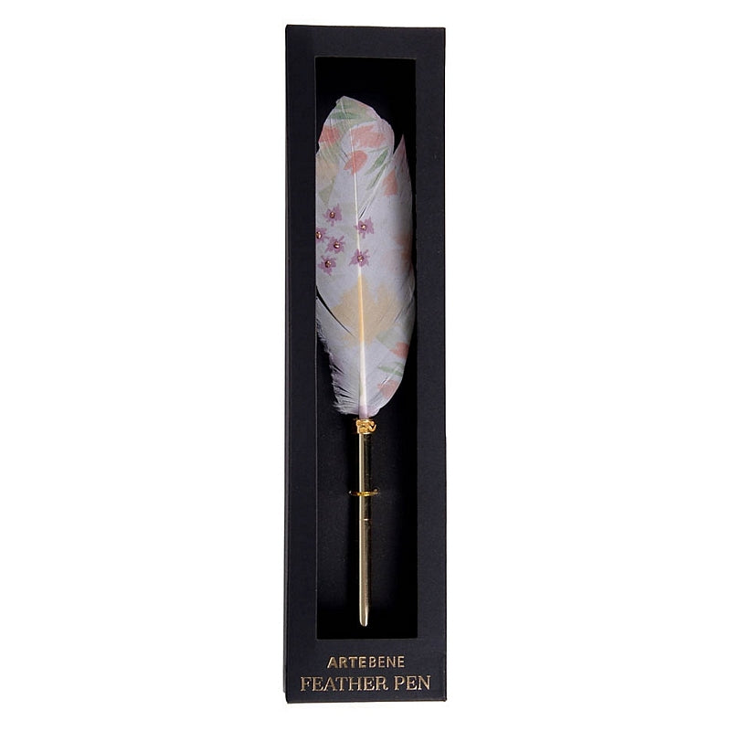 ArteBene Feather Pen Floral Art on White 230112 box