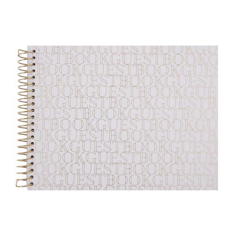 Artebene Gold Lettering Guestbook 220375 front