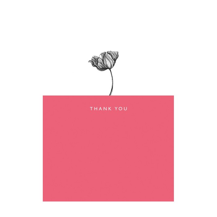 ArtFile Single Flower Thank You Card IM12 front