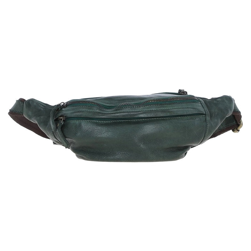 Ashwood Leather Bum Bag Green D-102-GREEN front
