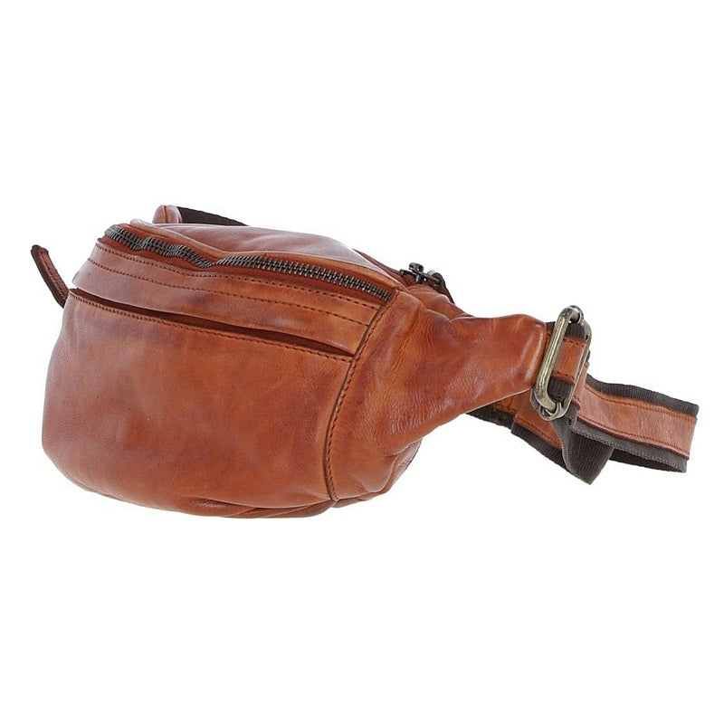 Ashwood Leather Bum Bag Tan D-102-Tan side