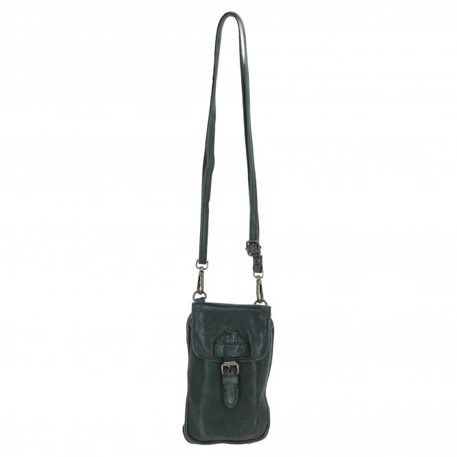 Ashwood Leather Crossbody Bag Small Green D-99-GREEN front