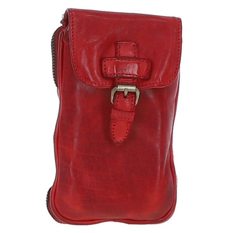 Ashwood Leather Crossbody Bag Small Red D-99-RED front