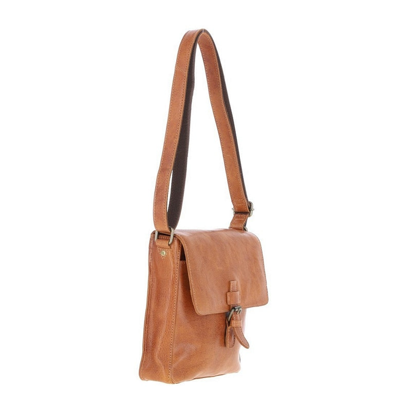 Ashwood Leather Dean Flight Messenger Bag Tan side