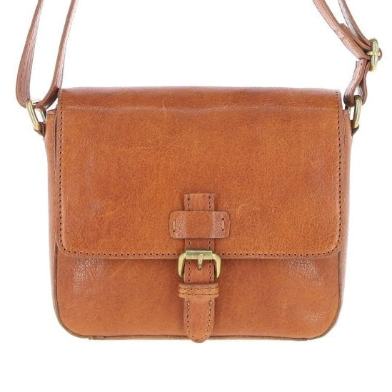 Ashwood Leather Dom Crossbody Bag in Tan main