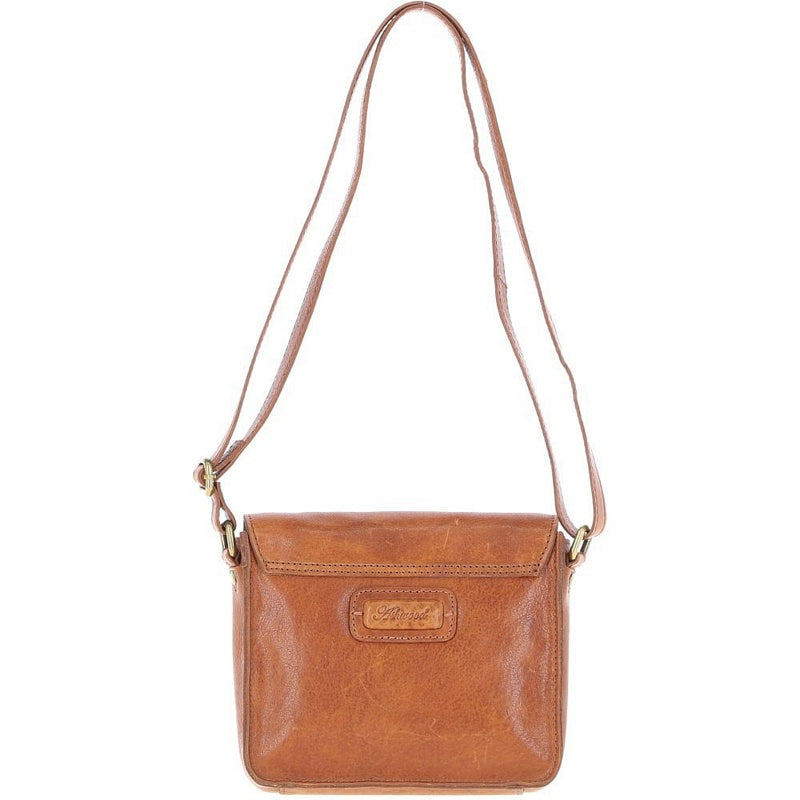 Ashwood Leather Dom Crossbody Bag in Tan rear