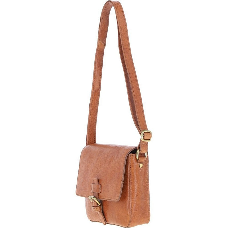 Ashwood Leather Dom Crossbody Bag in Tan side