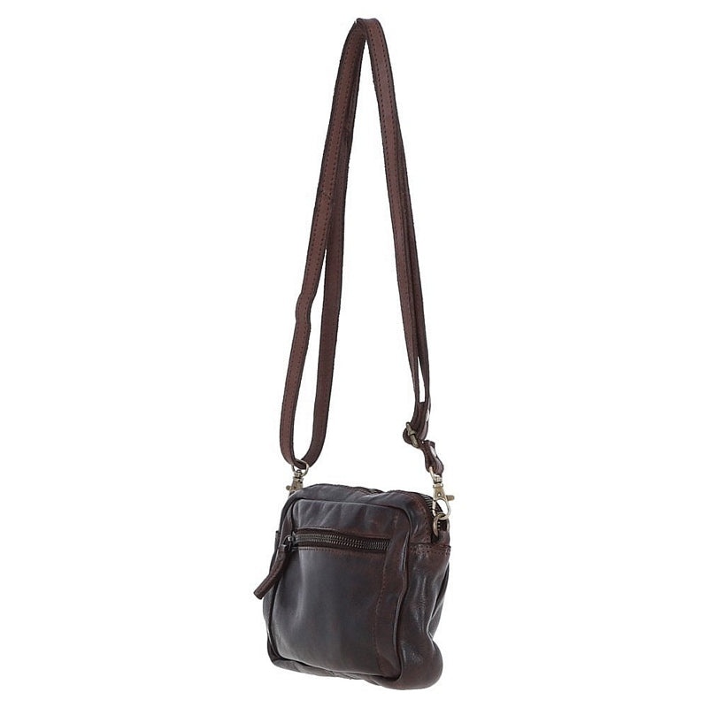 Ashwood Leather Vintage Cross Body Bag Brandy D-98 side