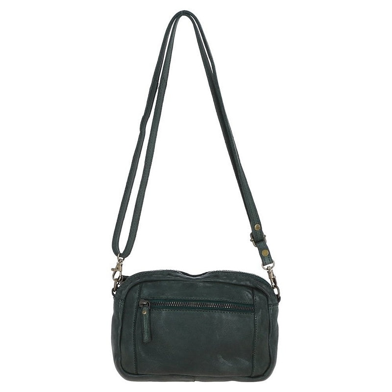 Ashwood Leather Vintage Cross Body Bag D-98-Green rear