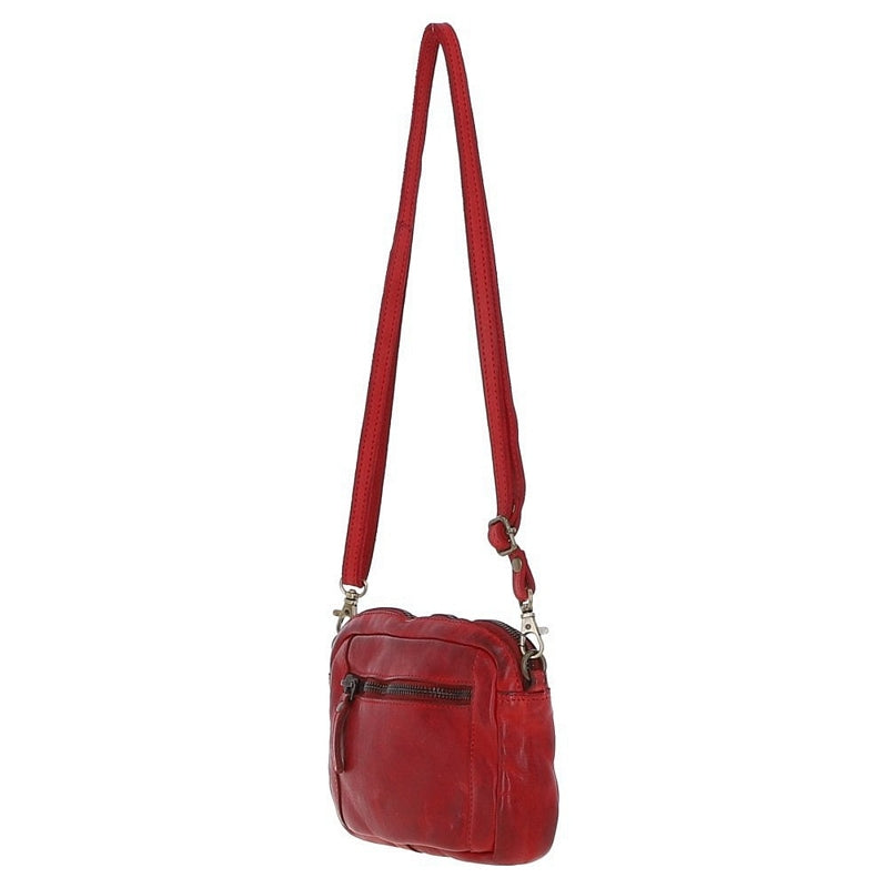 Ashwood Leather Vintage Cross Body Bag D-98-Red side