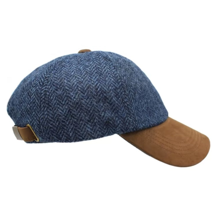 Baseball Cap Tyndrum Navy Herringbone Tweed ZH101 main