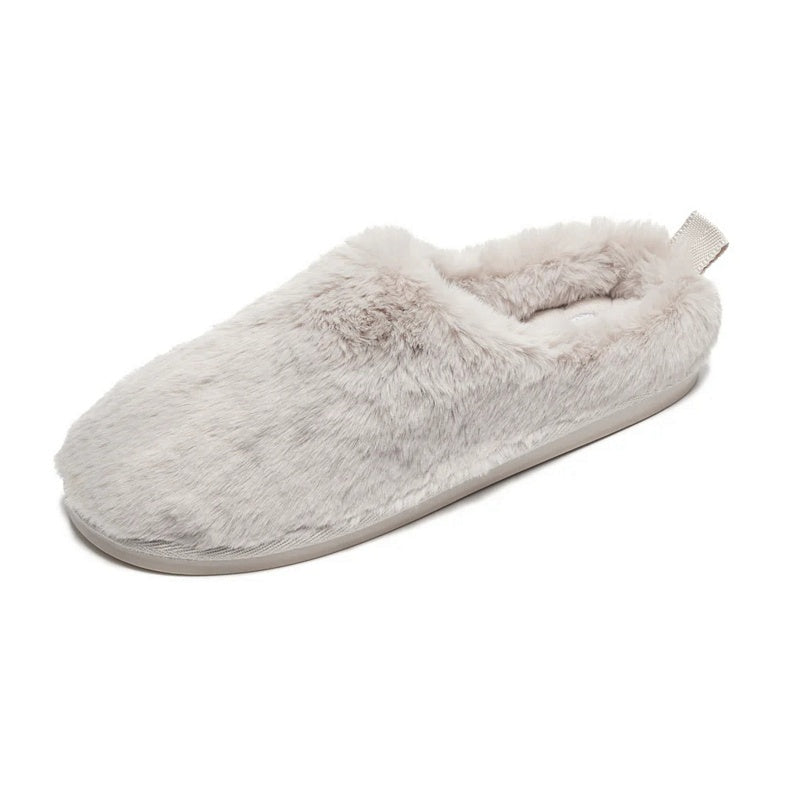 Bedroom Athletics Ariana Recycled Faux Fur Mule Slipper Light Grey 210-304-704-990 angle