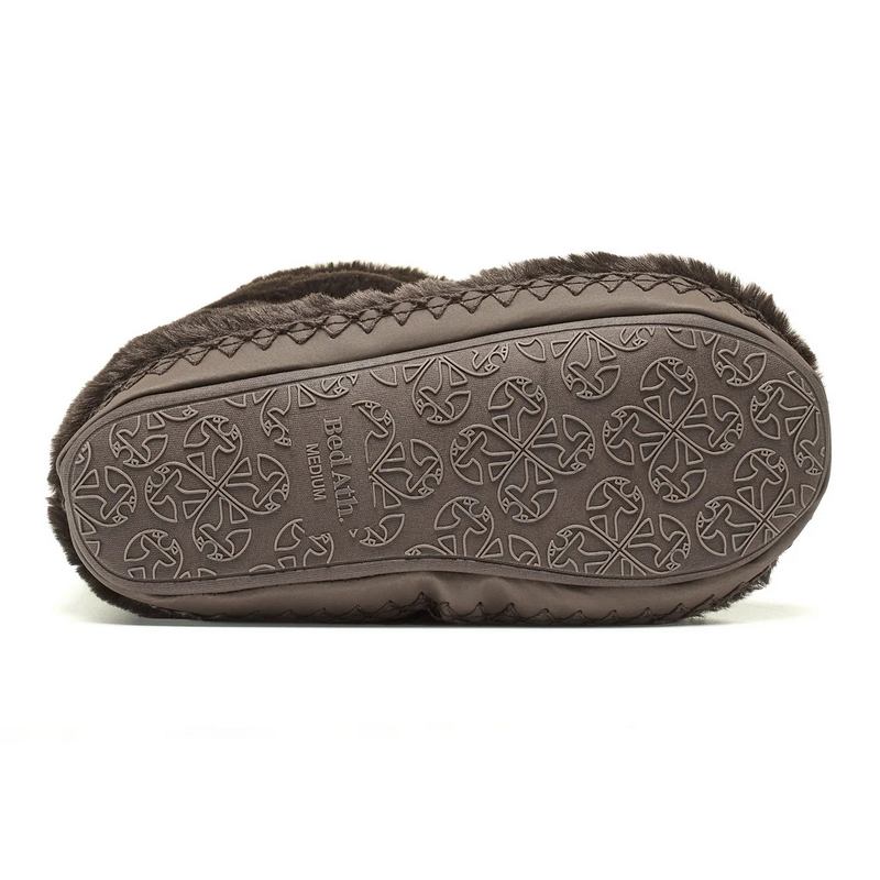 Bedroom Athletics Marilyn Faux Fur Slipper Boot Dark Chocolate 210-079-202-990 base