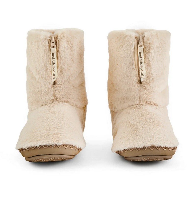 Bedroom Athletics Monroe Faux Fur Slipper Boot Cream & Moonrock 210-080-318-990 front